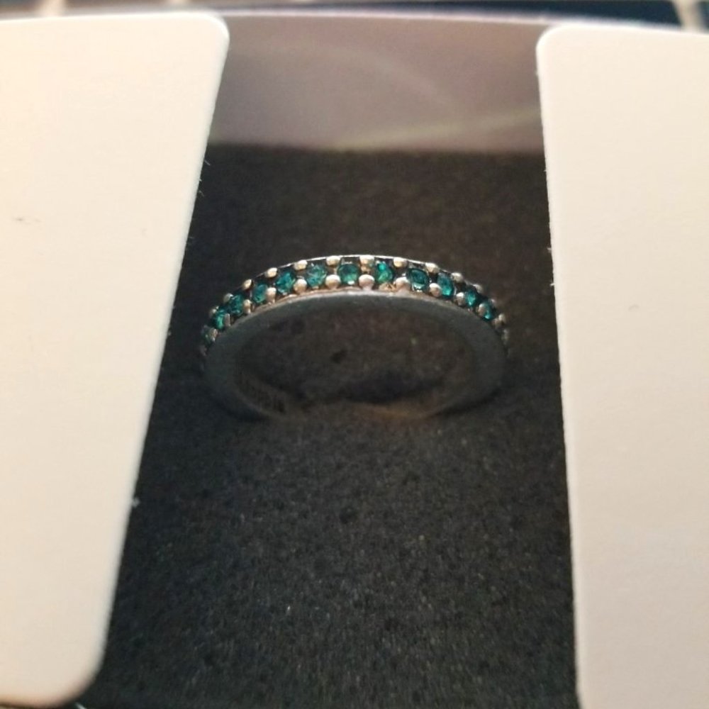 Lia Sophia Blue Stone Eternity Band